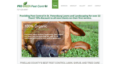 Desktop Screenshot of progreenpestcontrol.net