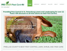 Tablet Screenshot of progreenpestcontrol.net